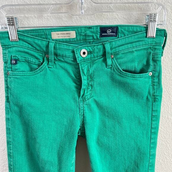 AG Adriano Goldschmied the Stevie Ankle Jeans Women's 25 Slim Straight Low Rise - Picture 2 of 7